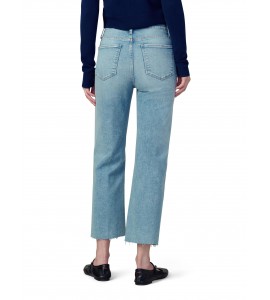 Distressed high waist wide leg jeans
