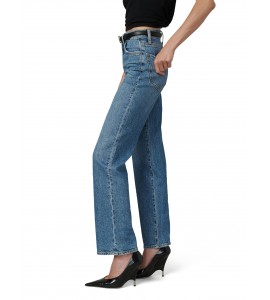 Women's Smoky Grey Rhinestone Straight Jeans