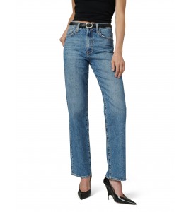 Women's Smoky Grey Rhinestone Straight Jeans