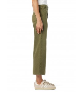 Women's Burnt Olive High Rise Wide Leg Jeans