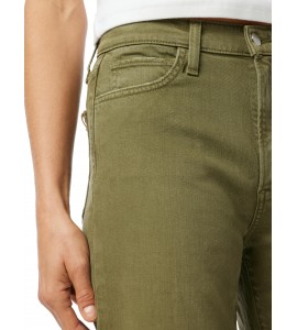 Women's Burnt Olive High Rise Wide Leg Jeans
