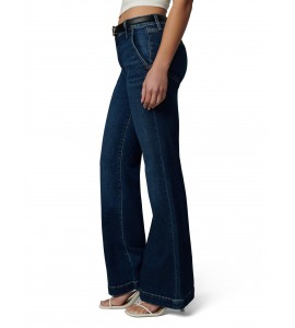 Women's Navy High Rise Wide Leg Jeans