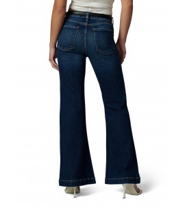 Women's Navy High Rise Wide Leg Jeans
