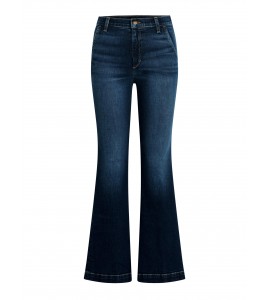 Women's Navy High Rise Wide Leg Jeans
