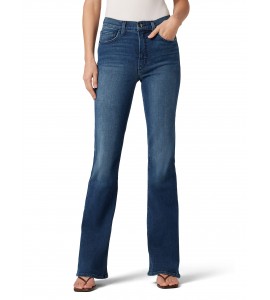 Women's High Rise Flare Jeans with Turned-Out Legs