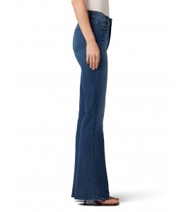 Women's High Rise Flare Jeans with Turned-Out Legs