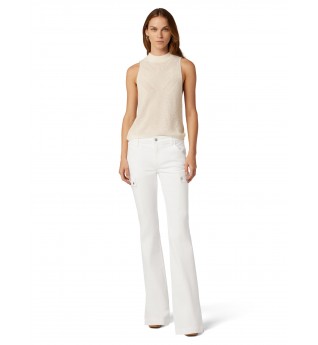 Women's White Bootcut Pants