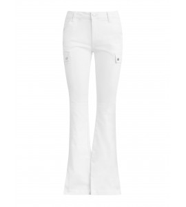 Women's White Bootcut Pants