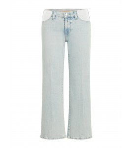 Women's Light Blue Maternity Wide Leg Jeans