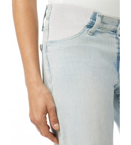 Women's Light Blue Maternity Wide Leg Jeans