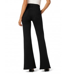 Black High-Rise Flared Jeans