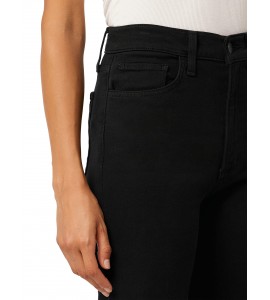 Black High-Rise Flared Jeans