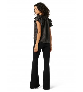 Black High-Rise Flared Jeans