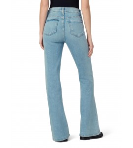 Women's High-Rise Flare Jeans with Slant Pockets