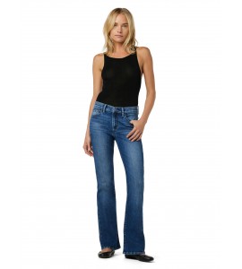 Women's mid-rise flared jeans