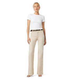 Women's Cream Flare Jeans