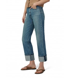 Women's Vintage Indigo Jeans with Cuffs