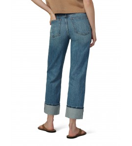 Women's Vintage Indigo Jeans with Cuffs