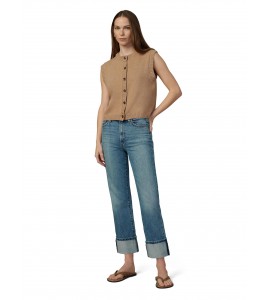 Women's Vintage Indigo Jeans with Cuffs