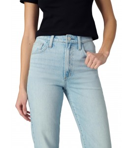 Women's Light Blue High Rise Jeans with Cuffs